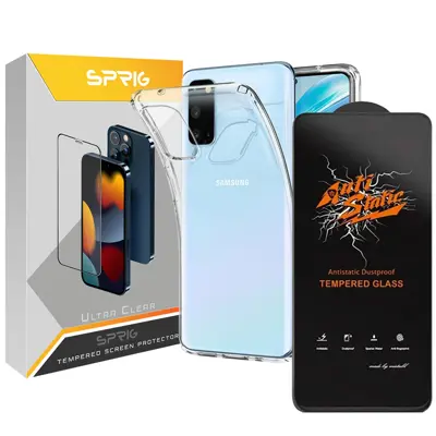 کاور اسپریگ مدل ANTIS-CL مناسب برای گوشی موبایل سامسونگ Galaxy S20 FE به همراه محافظ صفحه نمایش
