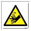 برچسب ایمنی مستر راد طرح خطر آسیب دیدگی مدل HSE-OSHA-488