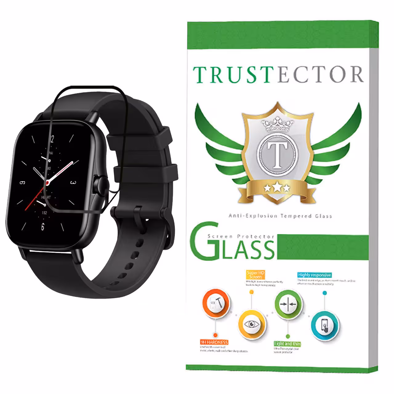 محافظ صفحه نمایش نانو تراستکتور مدل PMTA-Glass مناسب برای ساعت هوشمند امازفیت GTS 2e