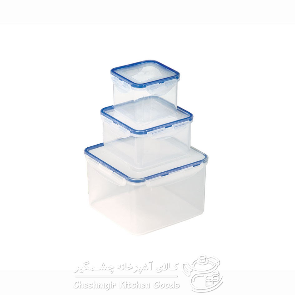 سرویس فریزری 6 پارچه مربع درب رنگی لیمون کد 77853