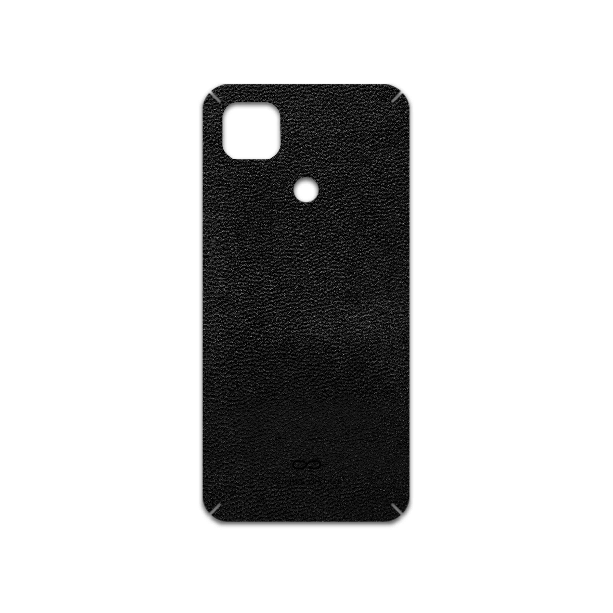 برچسب پوششی ماهوت مدل Black-Leather مناسب برای گوشی موبایل شیائومی Redmi 9 Activ
