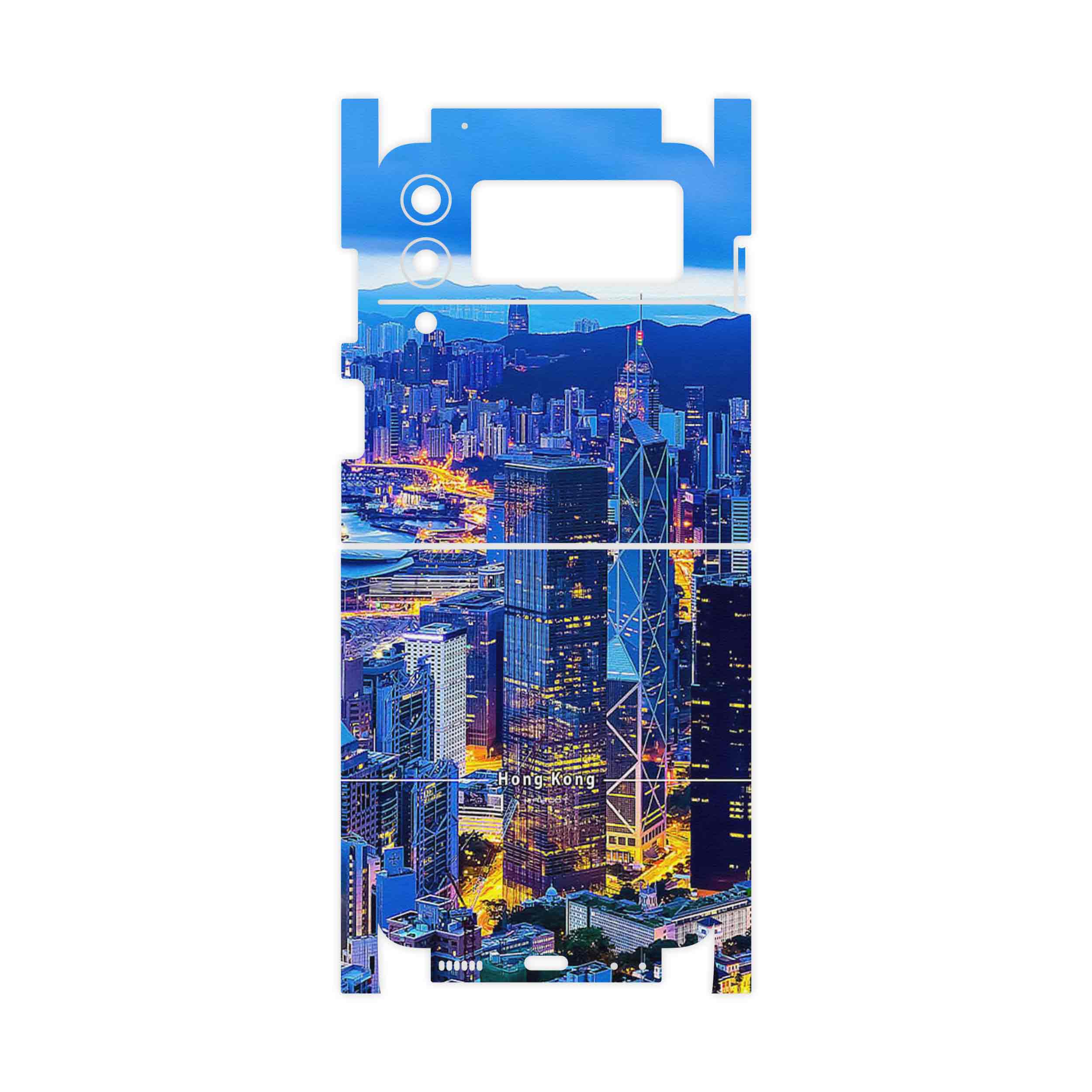 برچسب پوششی ماهوت مدل Hong Kong City-FullSkin مناسب برای گوشی موبایل سامسونگ Galaxy Z Flip3 5G