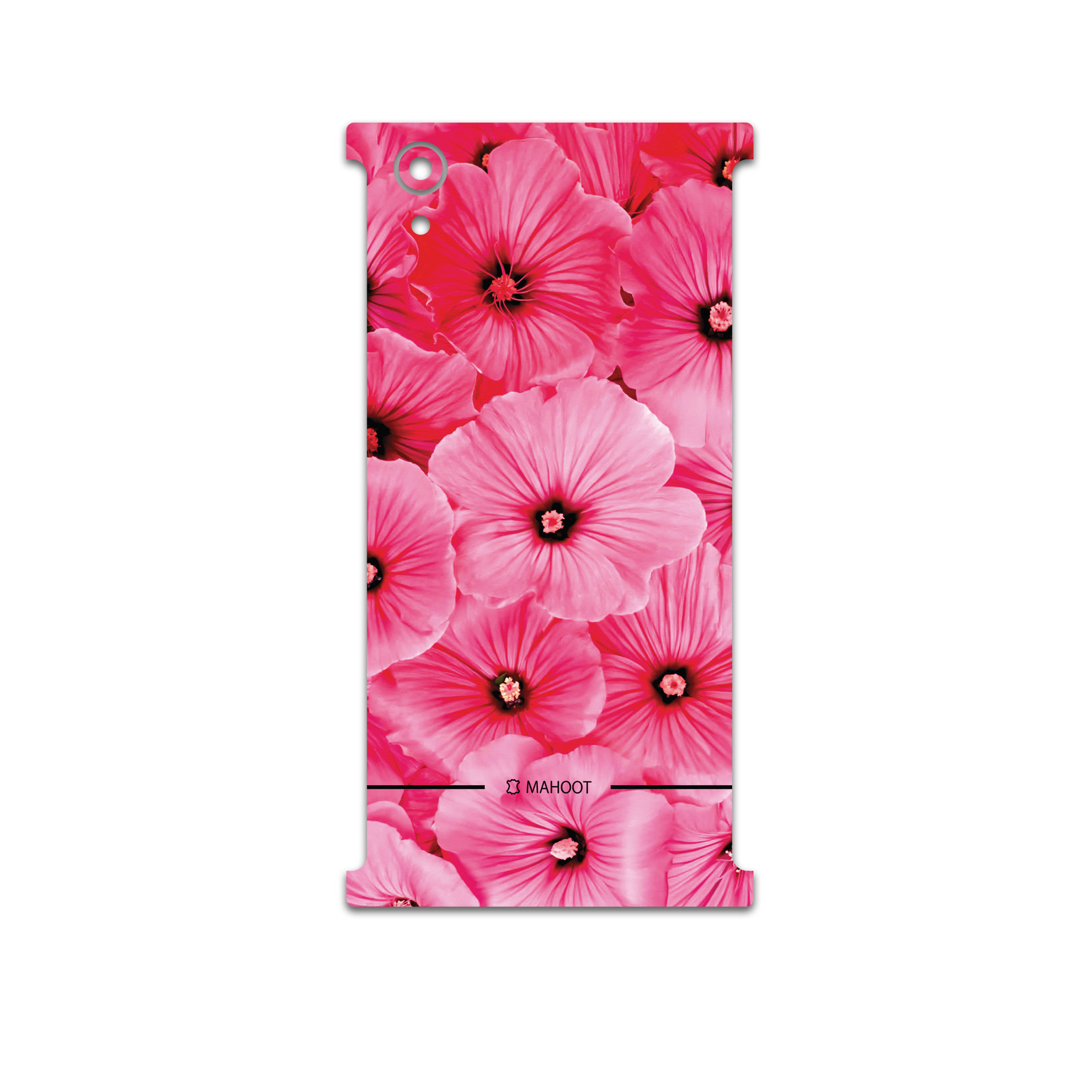 برچسب پوششی ماهوت مدل Pink-Flower مناسب برای گوشی موبایل سونی Xperia XA1 Plus