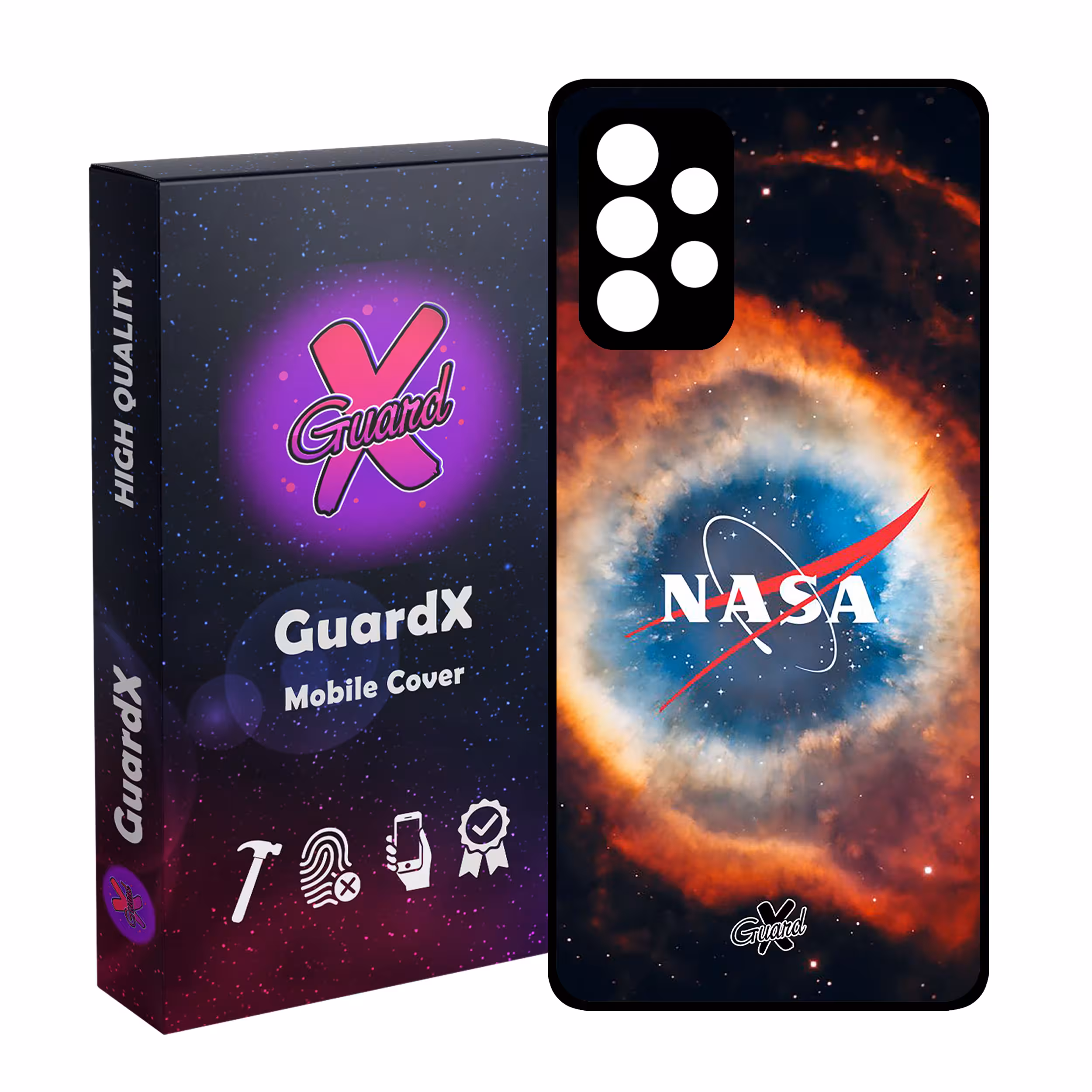 کاور گارد ایکس طرح Nasa مدل Glass10234 مناسب برای گوشی موبایل سامسونگ Galaxy A52