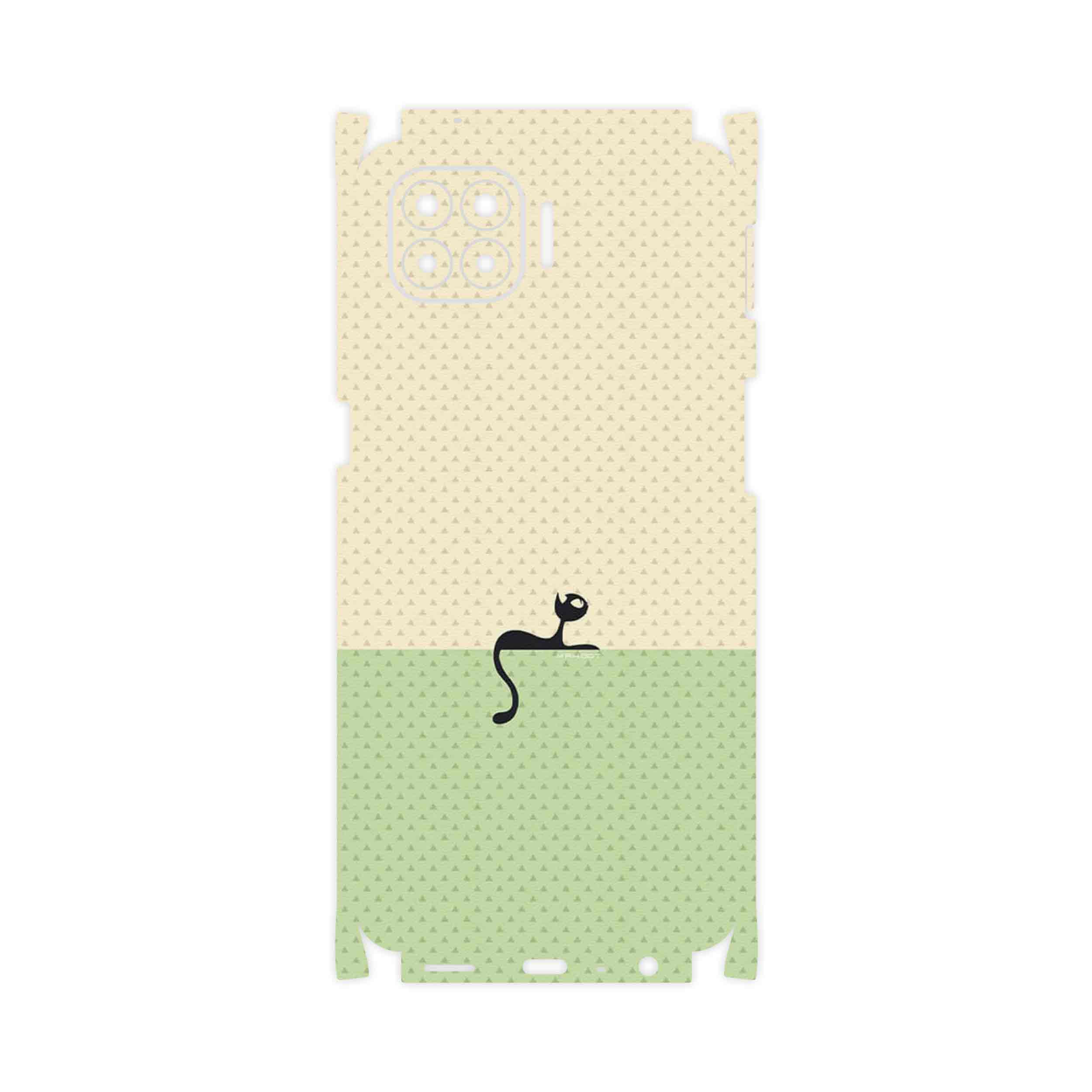 برچسب پوششی ماهوت مدل Minimal Internet Cat Icon-FullSkin مناسب برای گوشی موبایل اپو A93