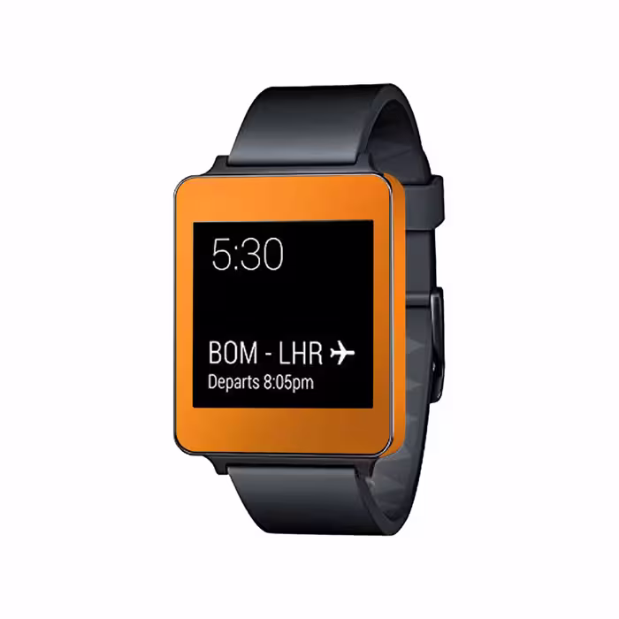 برچسب ماهوت طرح Matte Orange مناسب برای ساعت هوشمند ال جی G Watch