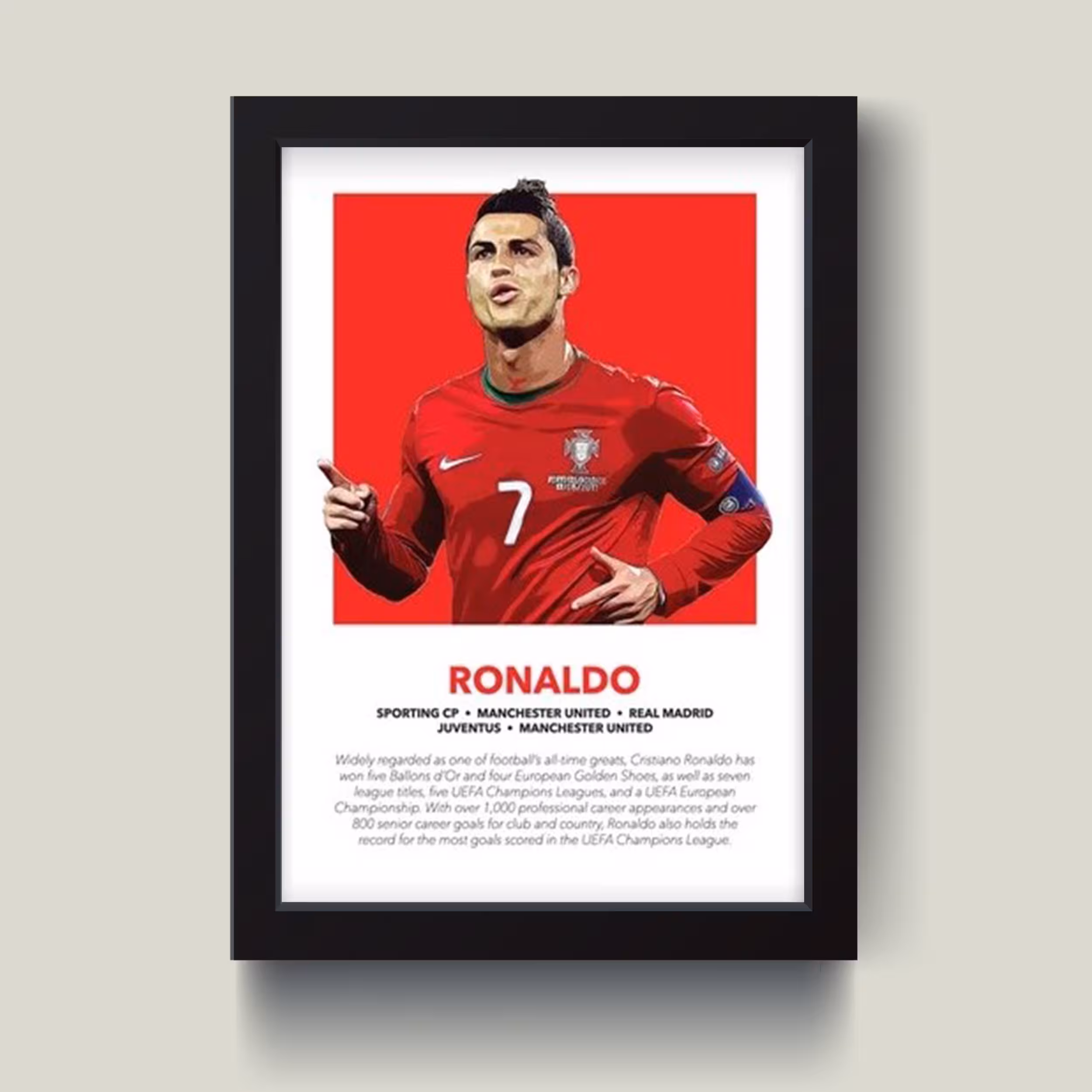 تابلو مدل رونالدو Ronaldo کد G14-13