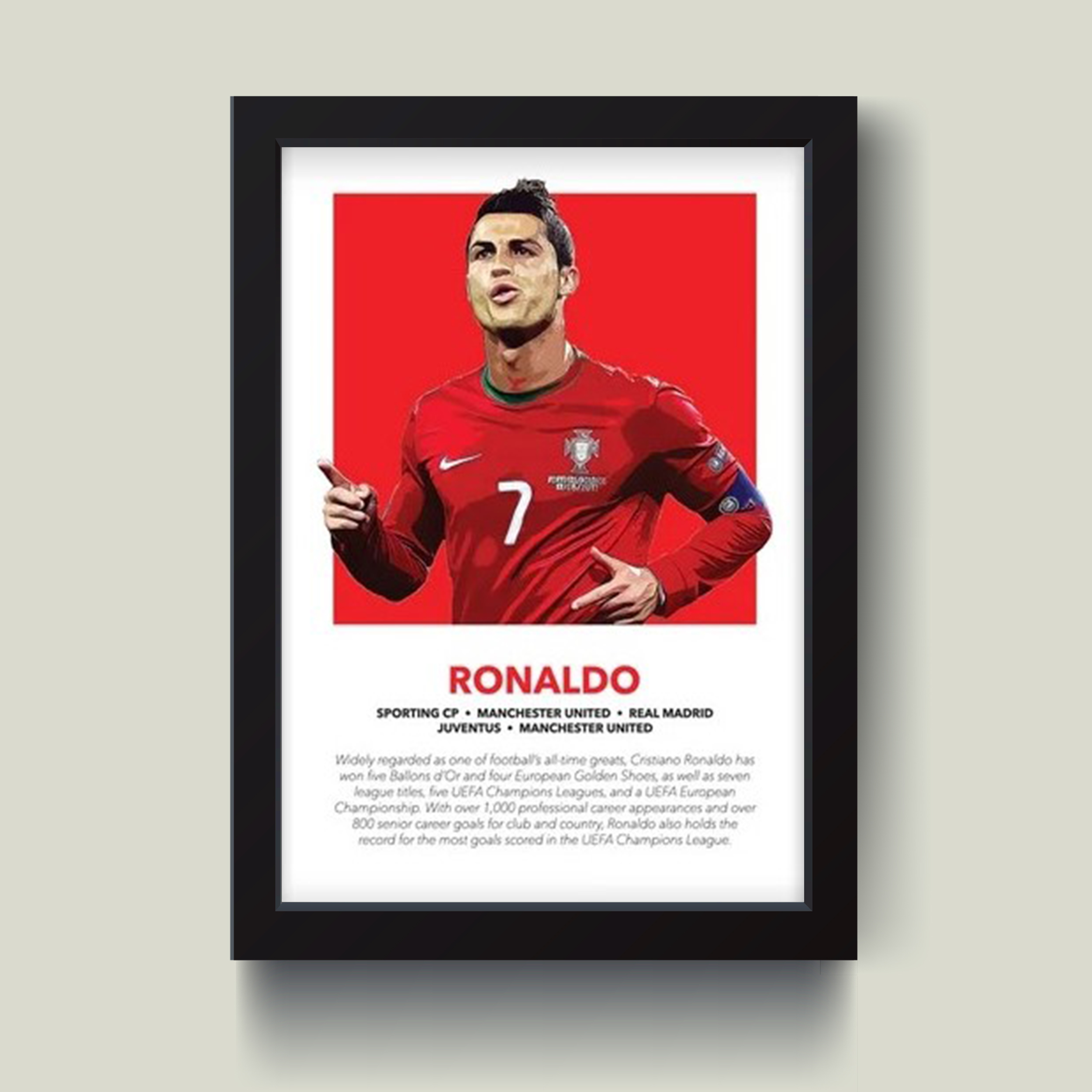 تابلو مدل رونالدو Ronaldo کد G14-13