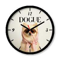 ساعت دیواری بزرگ راویتا طرح خانم سگ - Mrs Dog کد 3706
