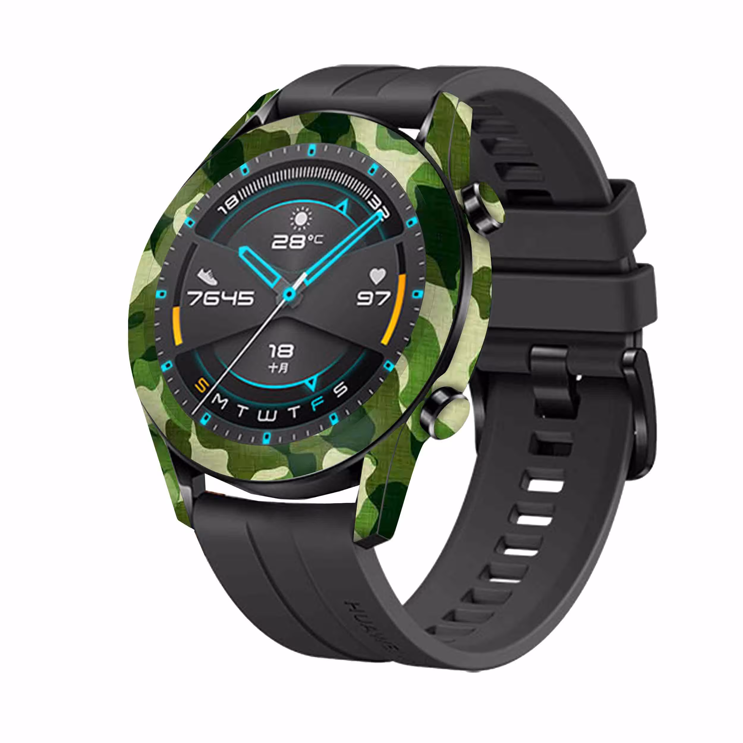 برچسب ماهوت طرح Army-Green-2 مناسب برای ساعت هوشمند هوآوی Watch GT2