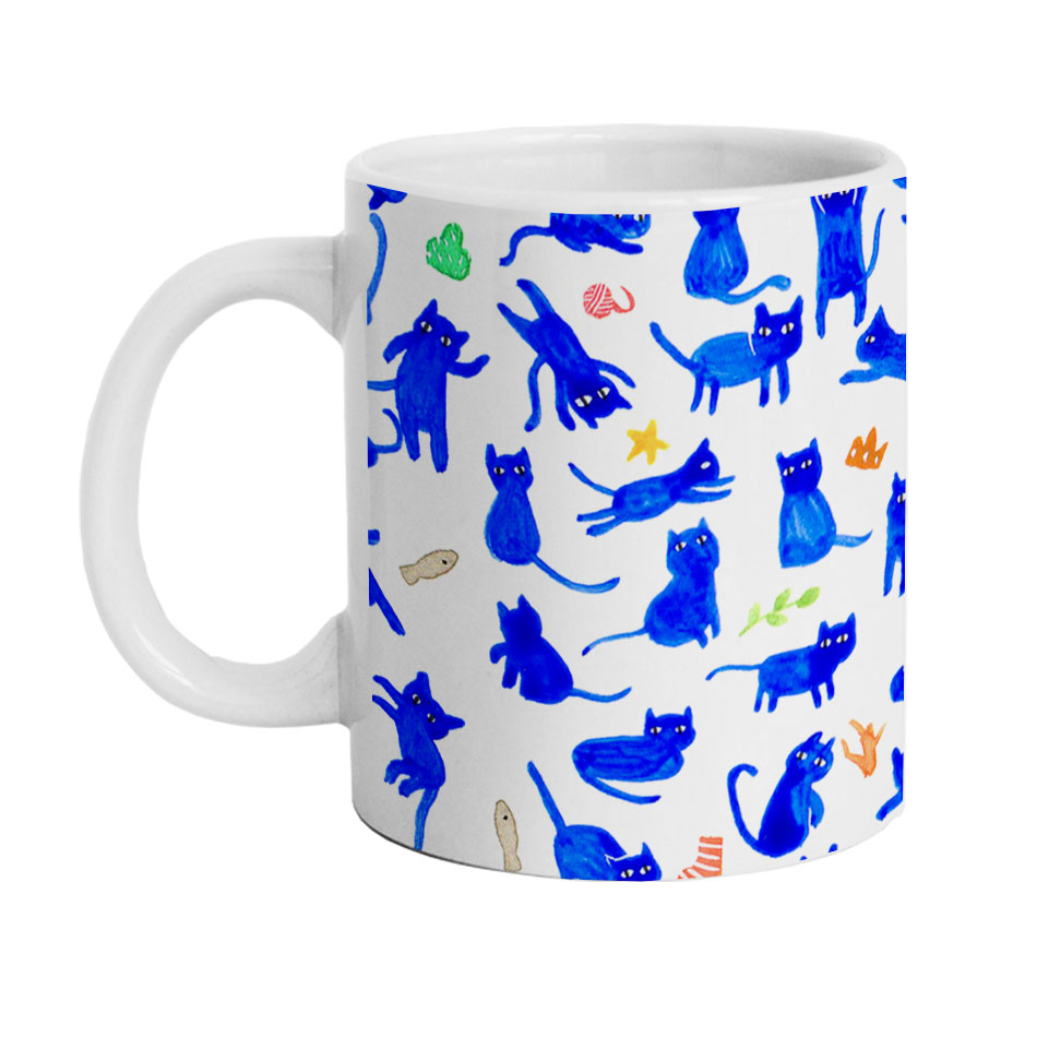 ماگ دارلی طرح فانتزی گربه مدل M1460