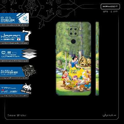 برچسب پوششی ماهوت مدل Snow White-FullSkin مناسب برای گوشی موبایل شیائومی Redmi Note 9
