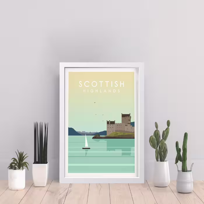 تابلو مدل Scottish کدm2624-w