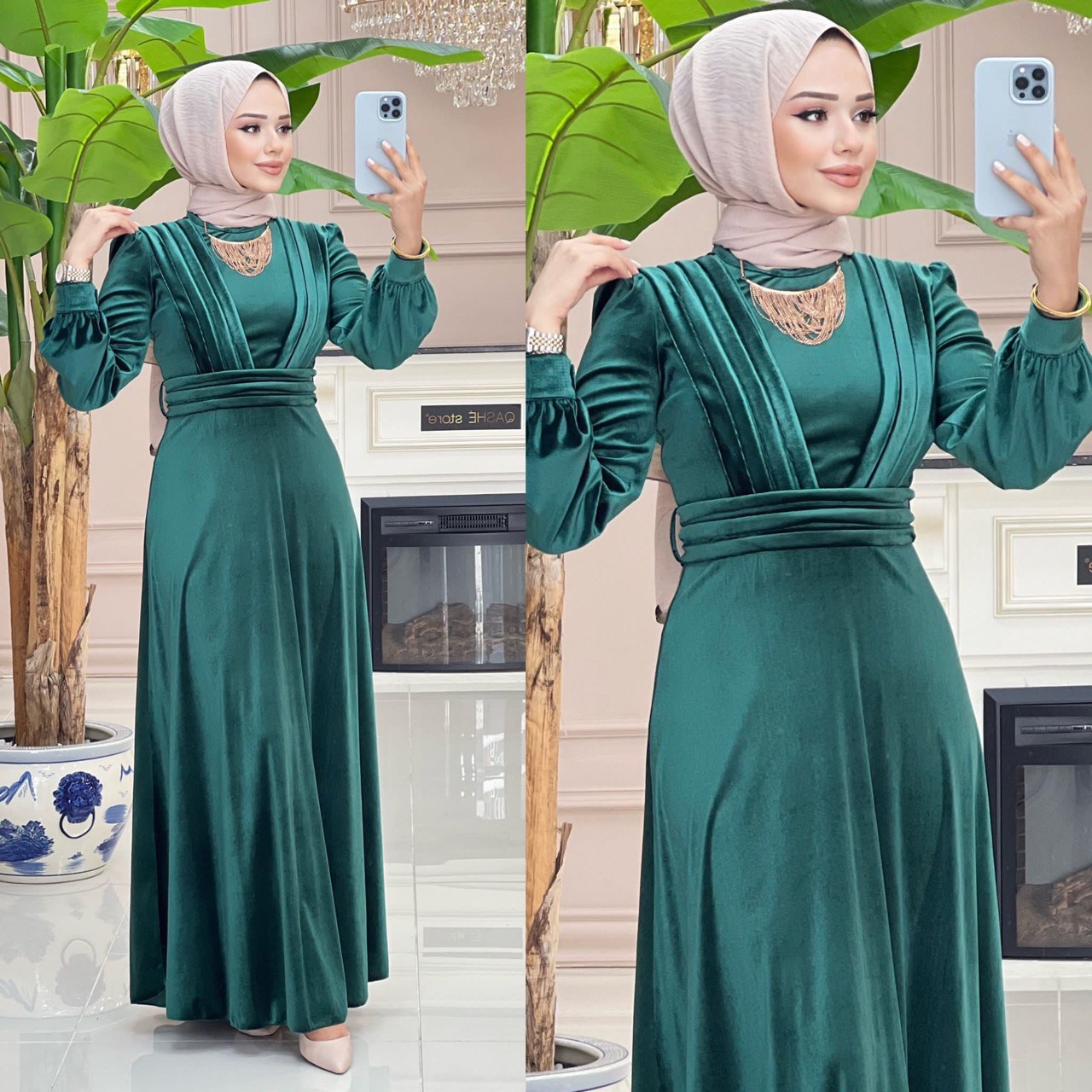 ماکسی مخمل زنانه مجلسی