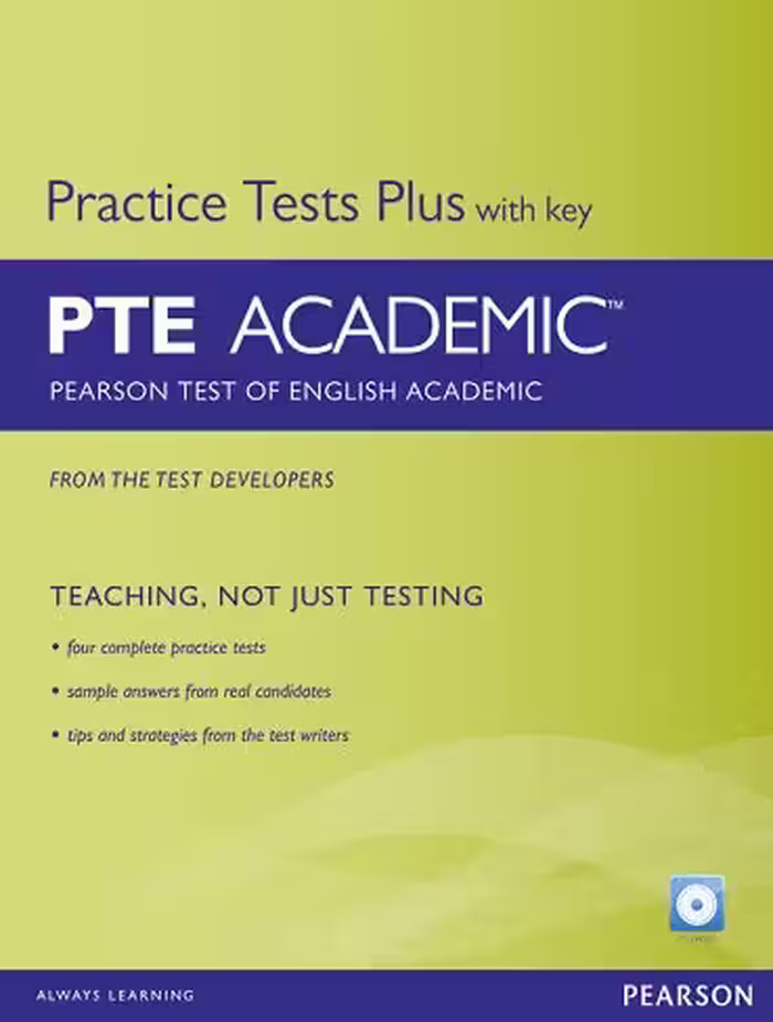 PTE Academic Practice Tests Plus CD کتاب پی تی ای اکادمیک پرکتیس تست پلاس