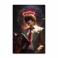 تابلو شاسی گوفی مدل انیمه دفترچه مرگ لایت یاگامی و ریوک طرح Yagami Death Note Anime کد ANGL42 | دنیای قاب