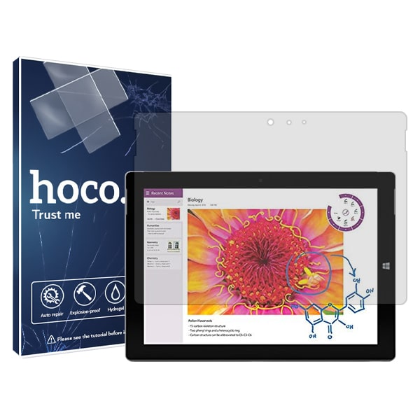 گلس تبلت مایکروسافت Surface 3 مدل نانو هیدروژل شفاف برند هوکو کد L