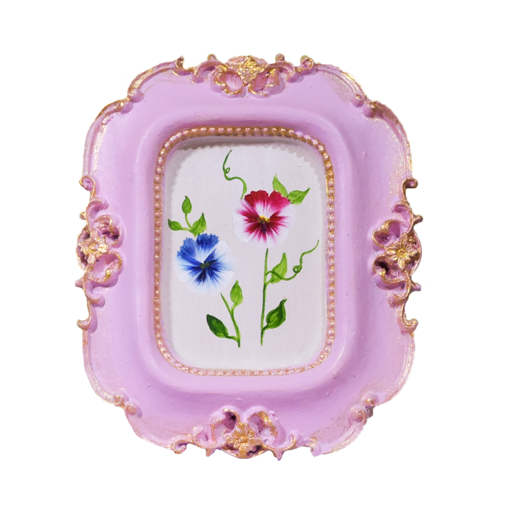 تابلو نقاشی اکرلیک مدل گل بنفشه کد A71 _ A51