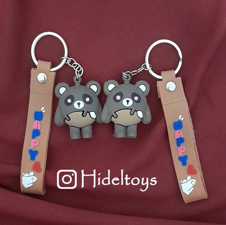 جاسوئیچی سیلیکونی خارجی طرح خرس قهوه ای عاشق