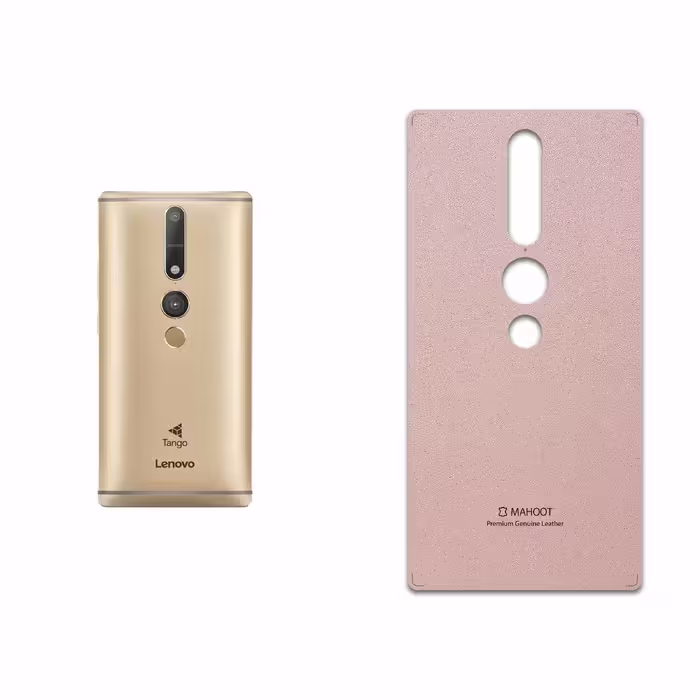 برچسب پوششی ماهوت مدل Rose Gold Leather مناسب برای گوشی موبایل لنوو Phab2 Pro