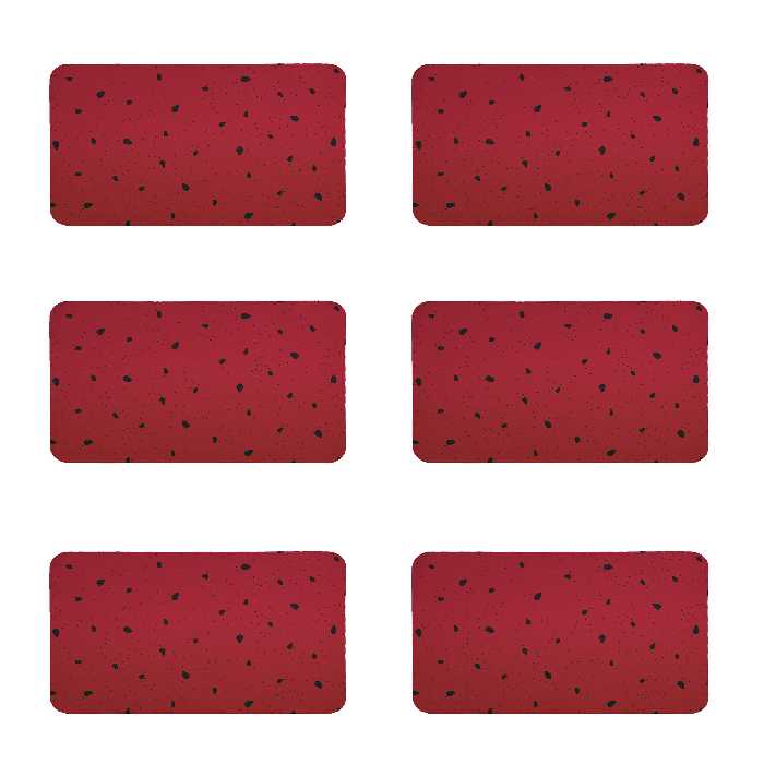 زیربشقابی طرح هندوانه کد 8419 مجموعه 6 عددی