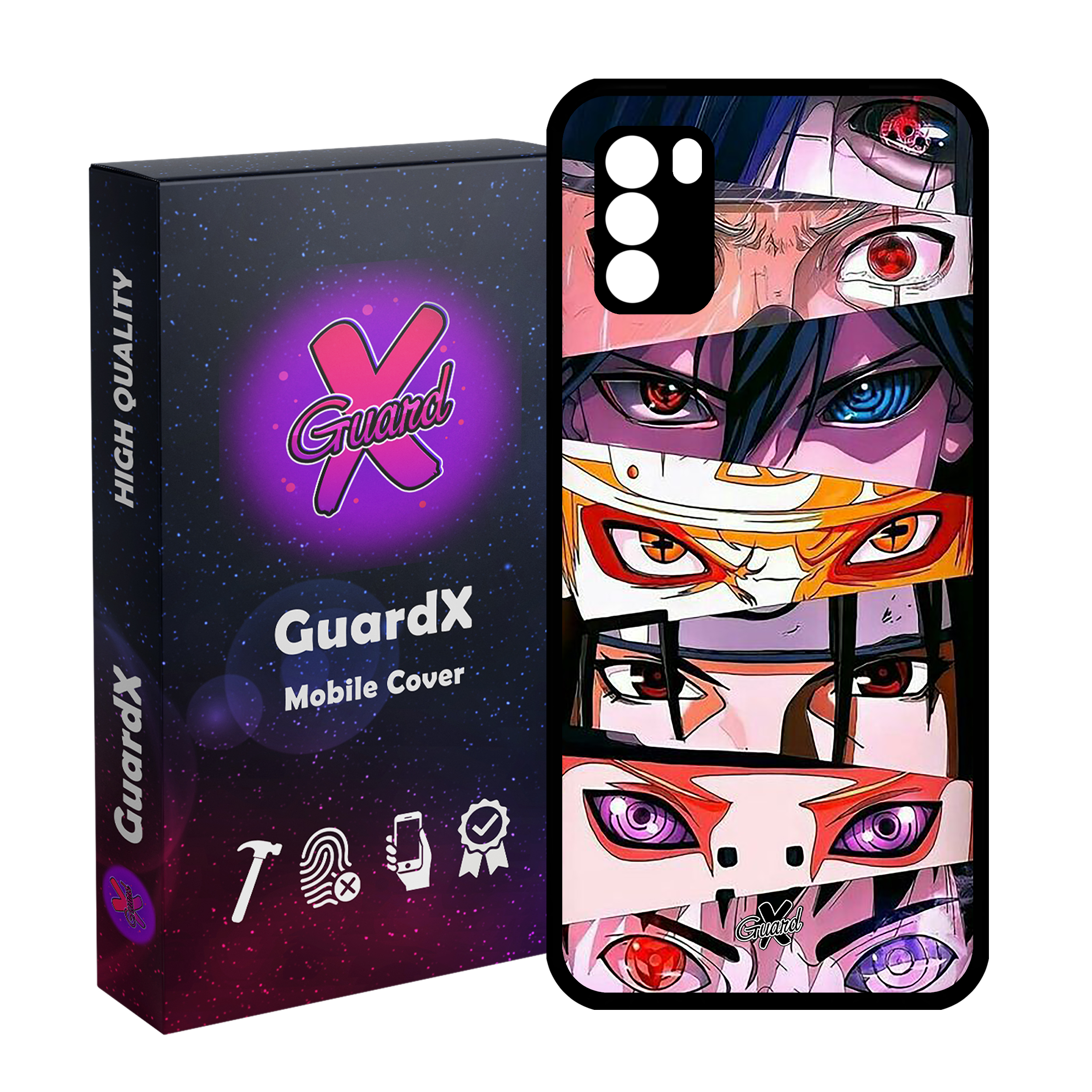 کاور گارد ایکس طرح ناروتو انیمه مدل Glass10547 مناسب برای گوشی موبایل شیائومی Poco M3