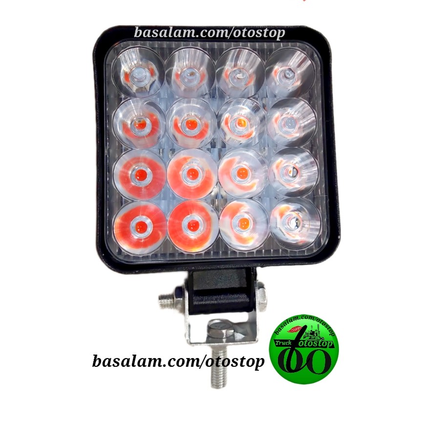 چراغ پروژکتور فلاشر 12 ولت دوحالته نور ثابت و فلاشر استفاده برای چراغ خطر و ترمز مناسب نیسان مزدا وانت