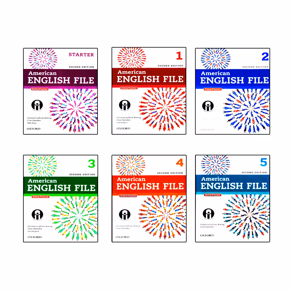 کتاب American English File اثر جمعی از نویسندگان انتشارات الوندپویان 6 جلدی