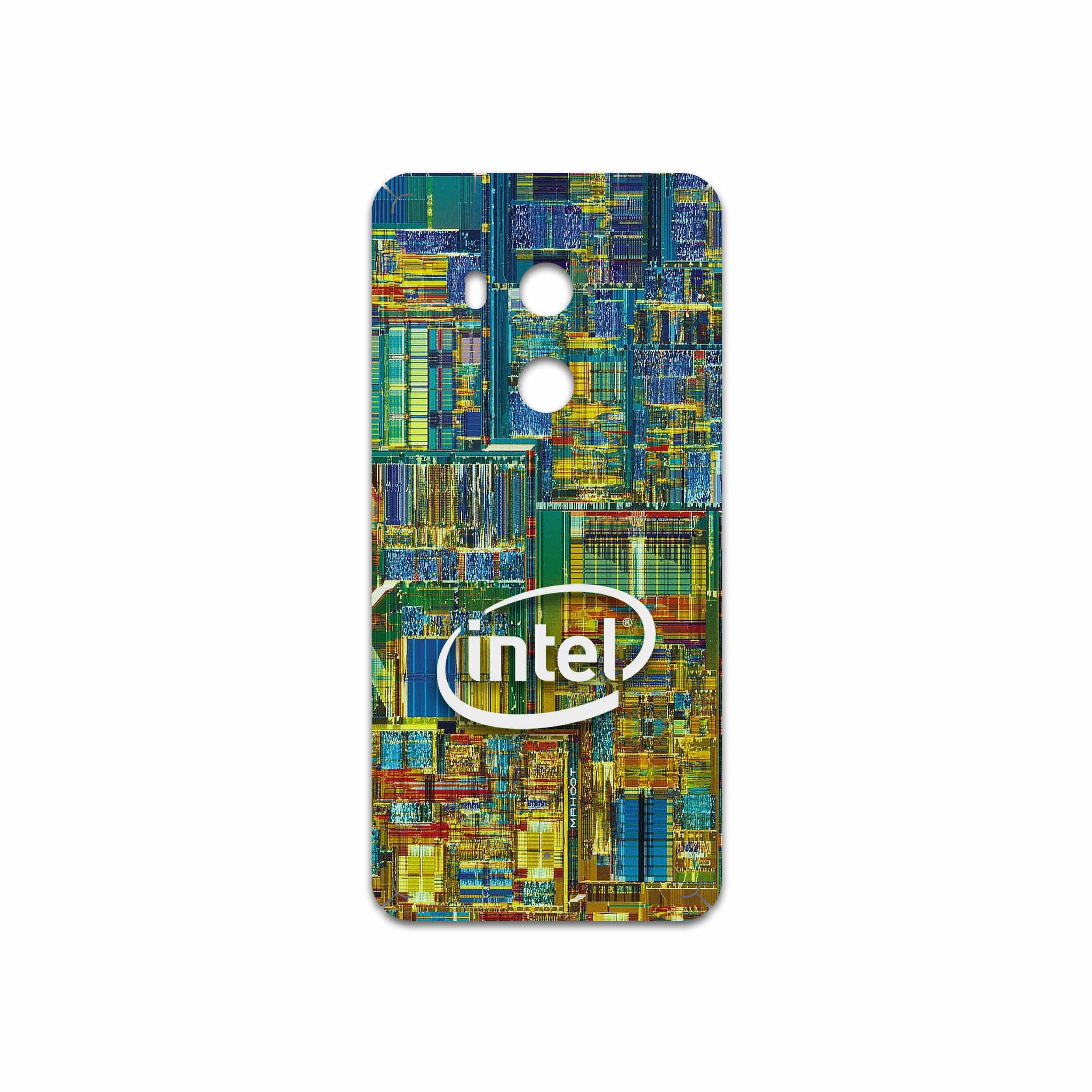 برچسب پوششی ماهوت مدل Intel Brand مناسب برای گوشی موبایل اچ تی سی U11 Plus