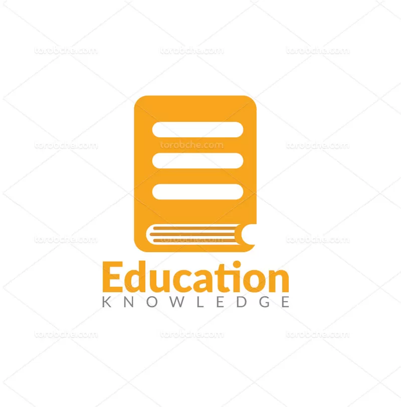 وکتور لوگوی کتاب رنگی با کیفیت | گرافیک با طعم تربچه