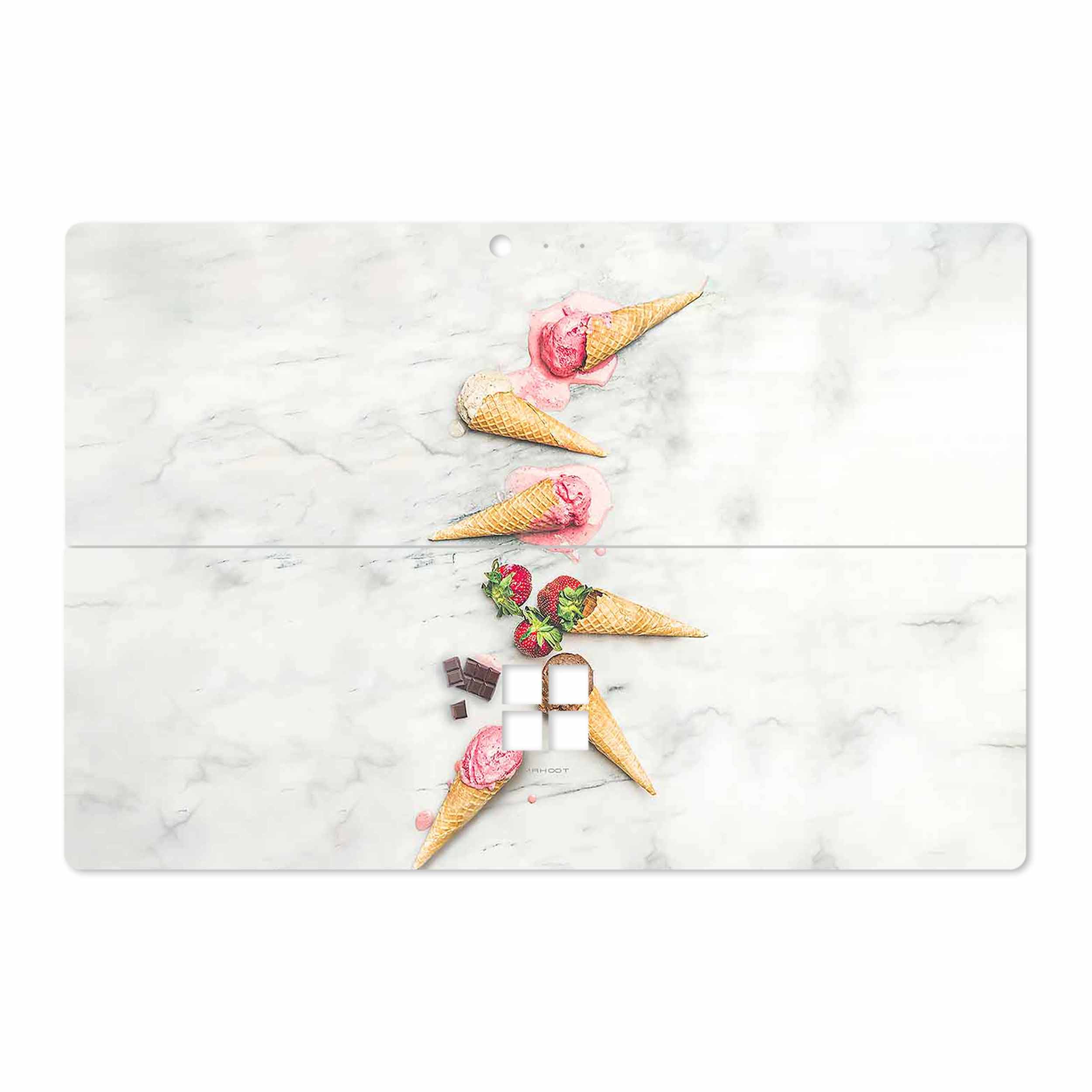 برچسب پوششی ماهوت مدل Funnel ice cream مناسب برای تبلت مایکروسافت Surface Pro 4 2015