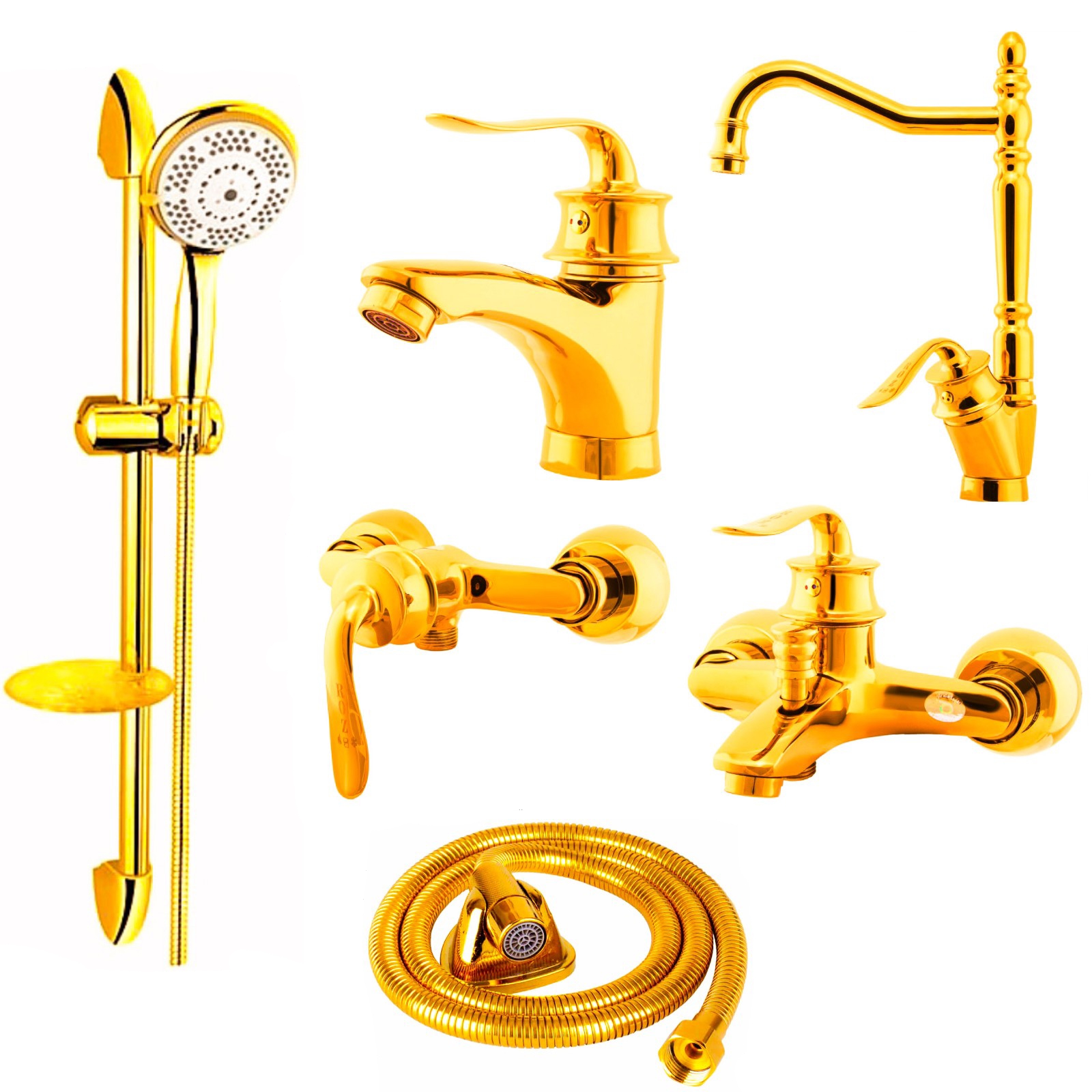 ست شیرآلات رز مدل هلن پلاس مجموعه 6 عددی