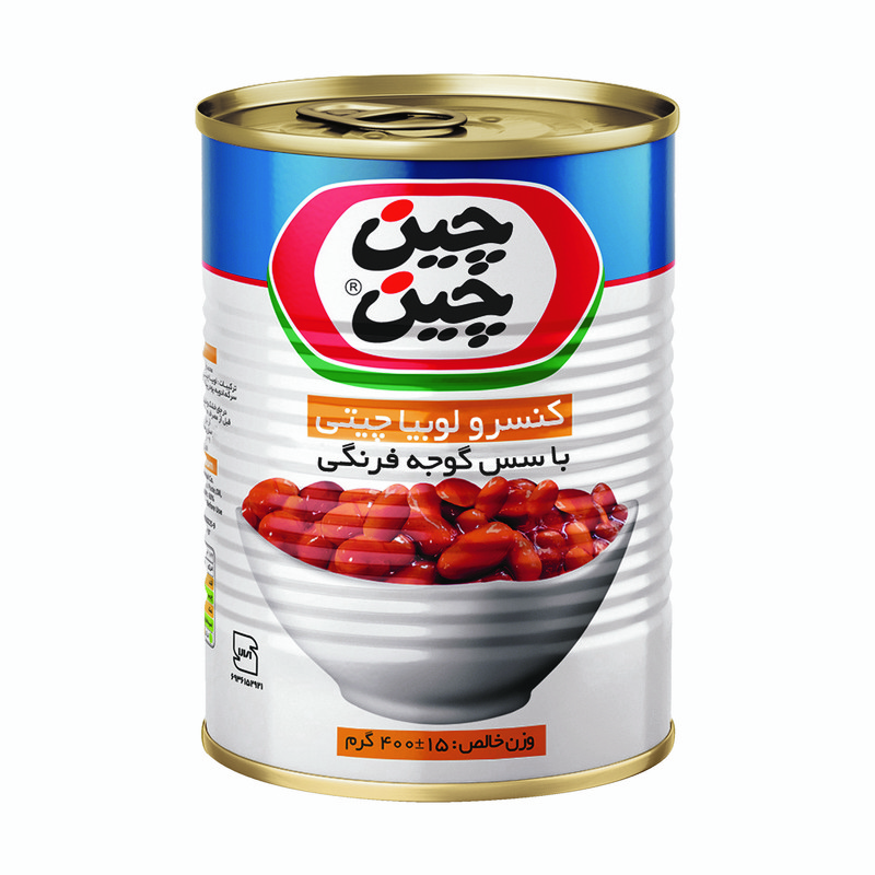 کنسرو لوبیا چیتی 400 گرمی چین چین