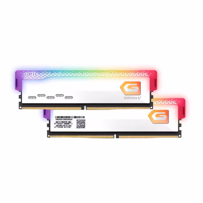 رم کامپیوتر DDR5 دو کاناله 6000 مگاهرتز CL38 گیل ORION V RGB ظرفیت 32 گیگابایت