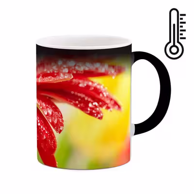 ماگ حرارتی طرح گل مدل mgh12044