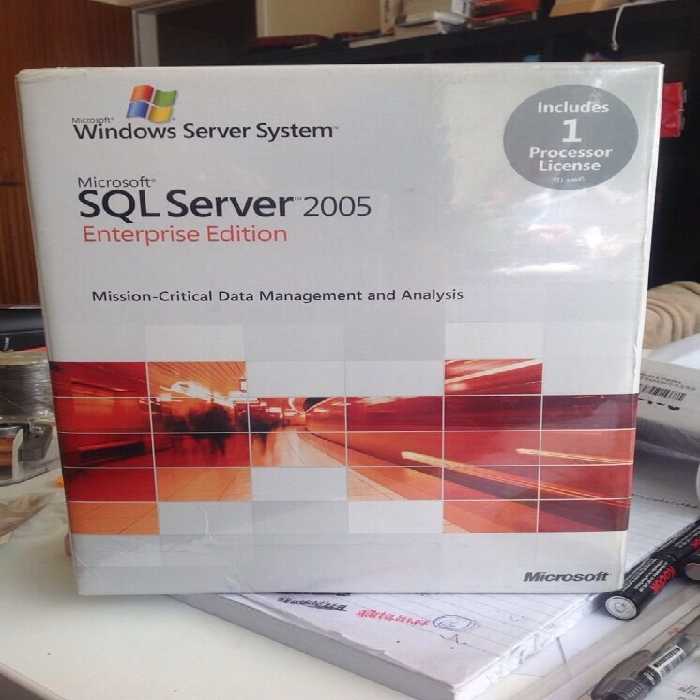 نرم افزار ویندوز sql server 2005 enterprise edition 2CD