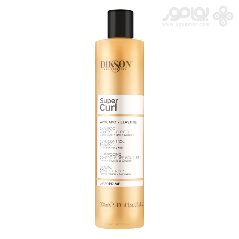 شامپو موهای فر دیکسون پرایم مدل SUPER CURL حجم 300 میل