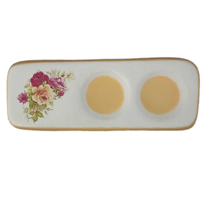 جاشمعی سرامیکی مدل گل رز کد 16