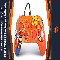 کنترلر با سیم PowerA Enhanced مخصوص Nintendo Switch – طرح Mario Vintage