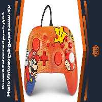 کنترلر با سیم PowerA Enhanced مخصوص Nintendo Switch – طرح Mario Vintage