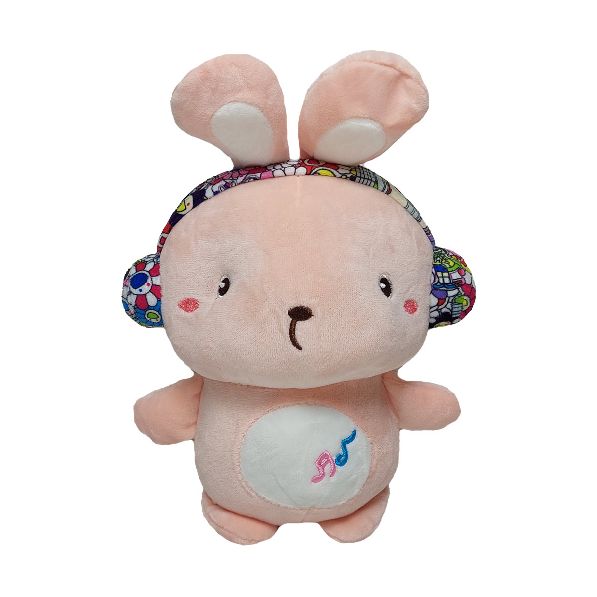 عروسک مدل خرگوش هدفونی ارتفاع 25 سانتی متر