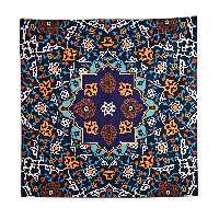 رومیزی مدل مخمل طرح کاشی کد 149