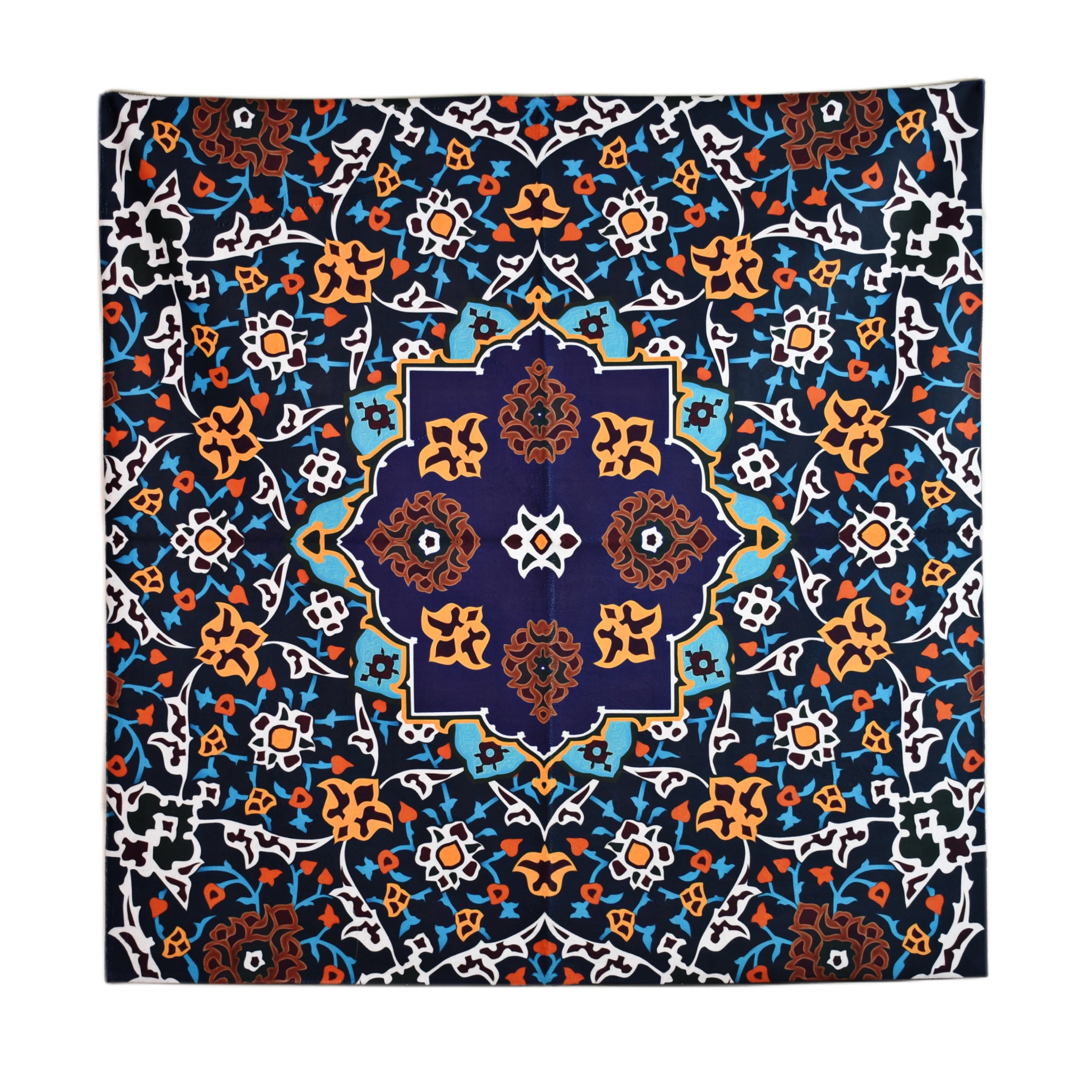 رومیزی مدل مخمل طرح کاشی کد 149