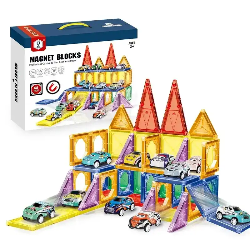 اسباب بازی کاشی مغناطیسی 68 تکه کد HD119A