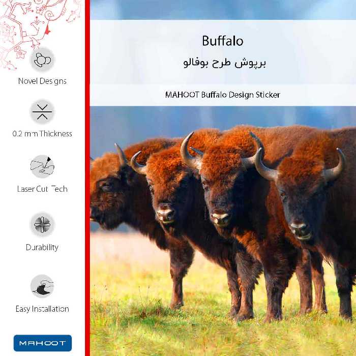 برچسب پوششی ماهوت مدل Buffalo مناسب برای گوشی موبایل شیائومی MI 9 Lite