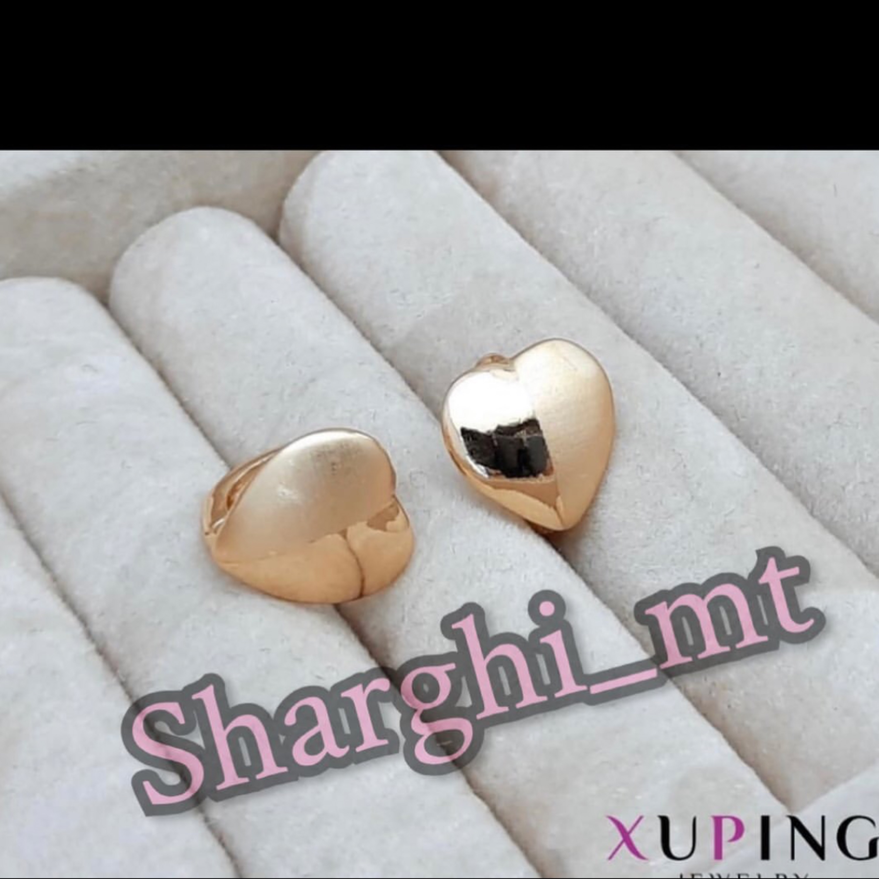 گوشواره حلقه ای قلبی