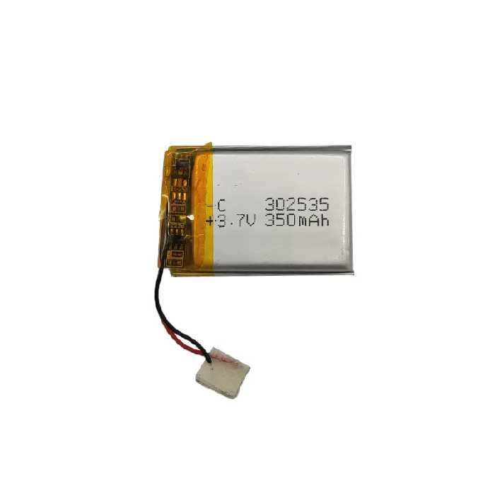 باتری لیتیوم پلیمر 3.7 ولت مدل 302535 ظرفیت 350 میلی آمپر