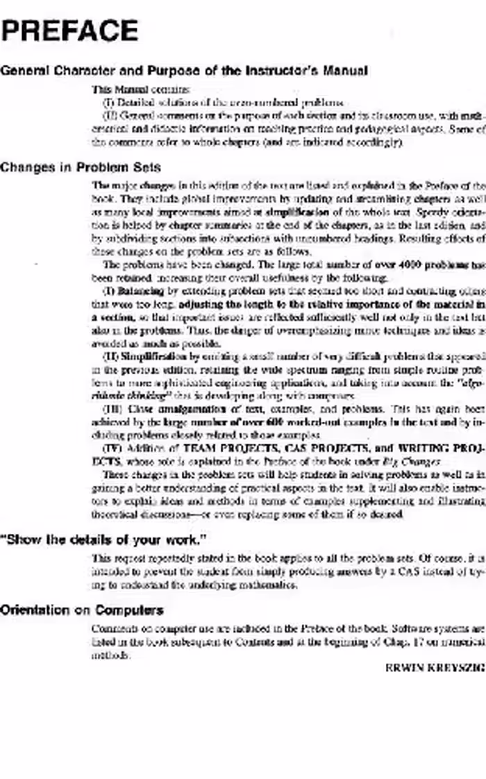 خرید و دانلود نسخه کامل کتاب Solutions manual for Advanced engineering mathematics 8ed