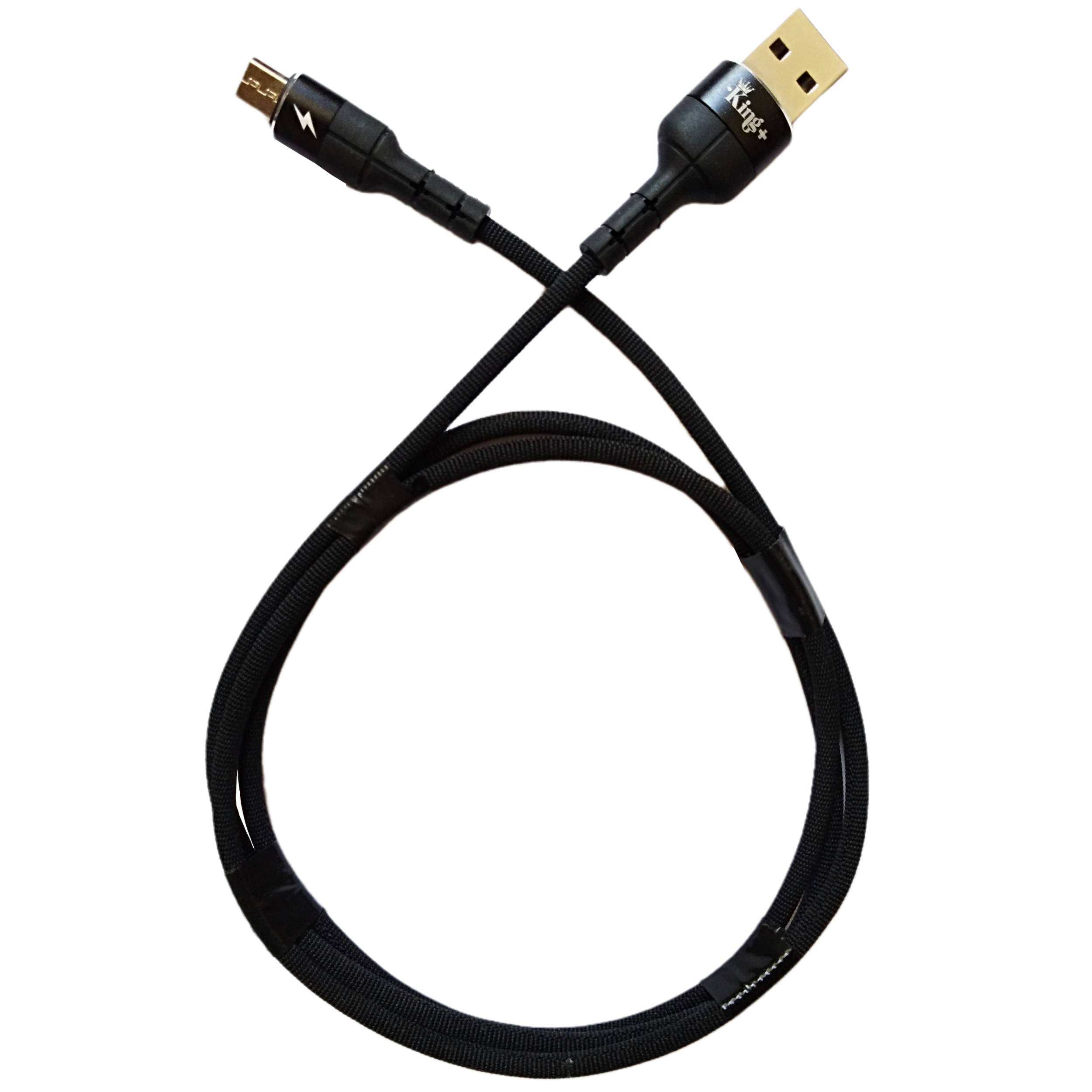 کابل تبدیل USB به MicroUSB کینگ پلاس مدل HK-03 طول 1 متر