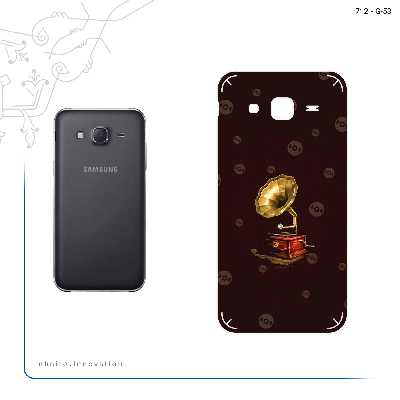 برچسب پوششی ماهوت مدل Gramophone Nostalgia مناسب برای گوشی موبایل سامسونگ Galaxy J5